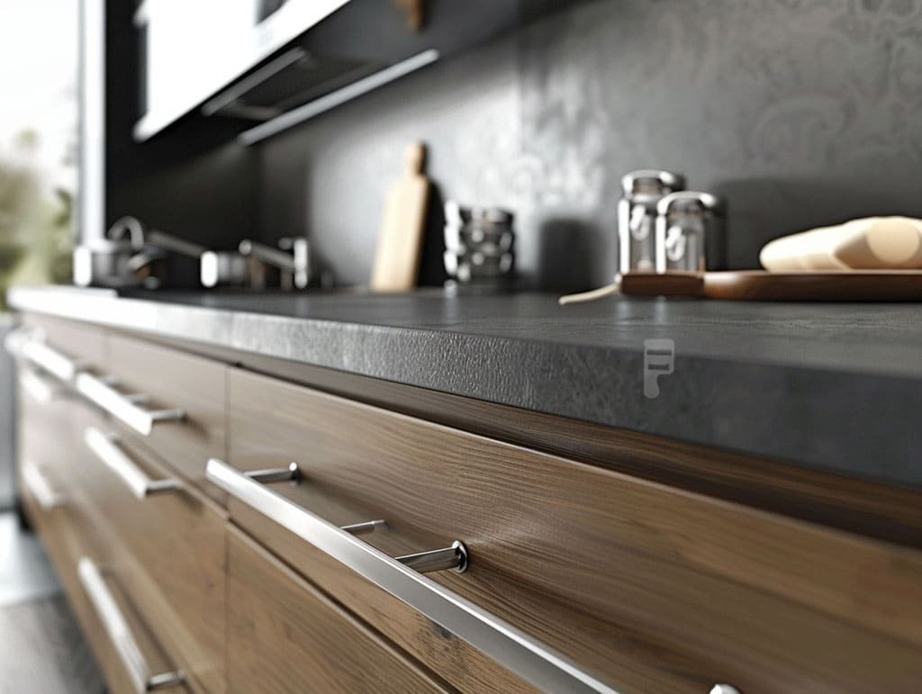 مقابض أبواب مطابخ طويلة بتصميم حديث